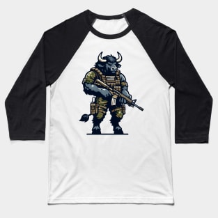 Tactical Minotaur Power Tee: Where Mythical Might Meets Modern Strength Baseball T-Shirt